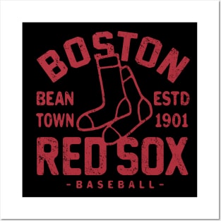 Boston Red Sox Retro 1 by Buck Tee Posters and Art